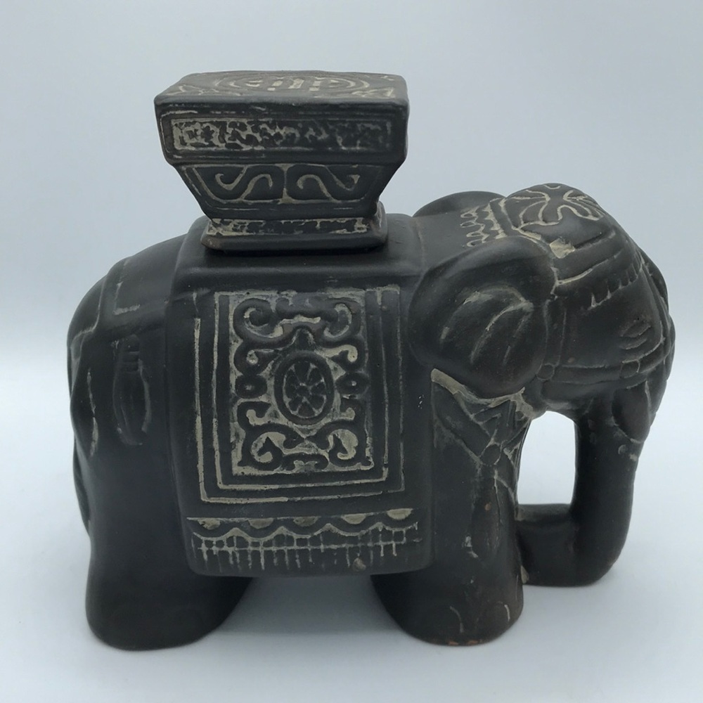 Indian elephant figurine storage container